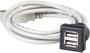 Kettős USB csatlakozóaljzat OKTRON-Juwel Alj, beépíthető, függőleges OKJ_2USB OKJ_2USB Schlegel Tart bélyegkép