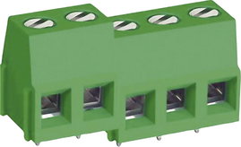 DECA 1188443 Csavaros kapocstömb 3.30 mm² Pólusszám 3 Zöld 1 db