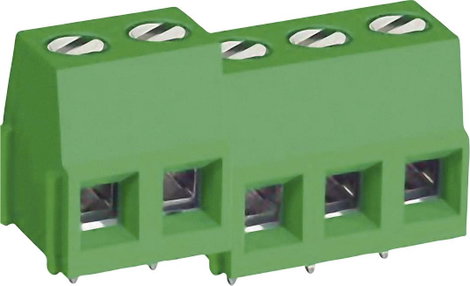 DECA 1188448 Csavaros kapocstömb 3.30 mm² Pólusszám 2 Zöld 1 db