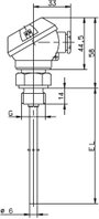 Jumo Hőmérséklet érzékelő 902030/10-402-1003-1-6-50-104/000 Érzékelő típus Pt100 Mérési tartomány, h 2. bélyegkép