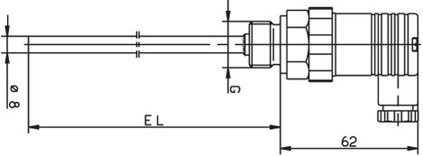 Jumo Hőmérséklet érzékelő 902044/20-380-1003-1-8-50-104-26/000 Érzékelő típus Pt100 Mérési tartomány 2. kép