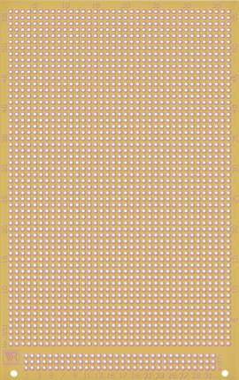 Rademacher VK C-931-EP Kísérletező panel Epoxi (H x Sz) 160 mm x 100 mm 35 µm Raszterméret 2.54 mm T