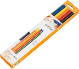 Steinel 006815 Ragasztópisztoly rúd 11 mm 250 mm Színek szerint szortírozva 250 g 10 db