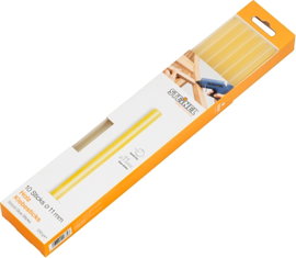 Steinel 006778 Ragasztópisztoly rúd 11 mm 250 mm Átlátszó sárga 250 g 10 db