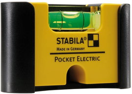 Mini vízmérték 7 cm 1 mm/m, műanyag, Stabila Pocket Electric 18115