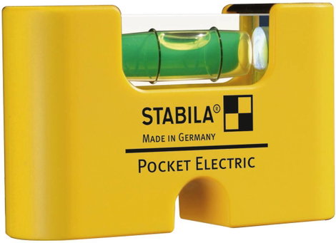 Mini vízmérték 7 cm 1 mm/m, műanyag, Stabila Pocket Electric 18115 2. kép