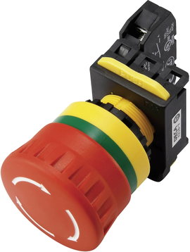 DECA A20B-V4E01R Vészkikapcsoló érintkező elemmel 240 V/AC 6 A 1 nyitó IP65 1 db