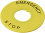 DECA A2AV-27 Feliratozó tábla Felirat/motívum EMERGENCY STOP Sárga 1 db bélyegkép