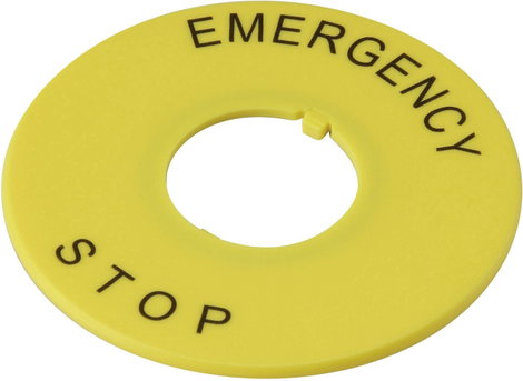 DECA A2AV-27 Feliratozó tábla Felirat/motívum EMERGENCY STOP Sárga 1 db