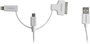 Hähnel Fototechnik USB töltőkábel USB-A dugó, Apple Lightning dugó, USB mikro B dugó, Apple 30 pólus bélyegkép
