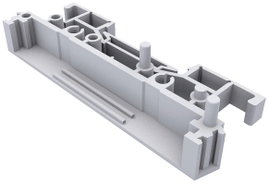 Camdenboss CIME/M/SEF1125 Paneltartó végdarab Bővíthető, Talppal (H x Sz) 11.25 mm x 72 mm 1 db