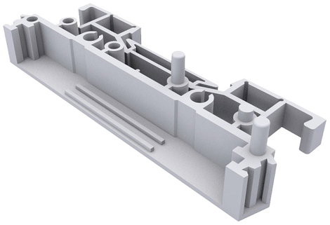 Camdenboss CIME/M/SEF1125 Paneltartó végdarab Bővíthető, Talppal (H x Sz) 11.25 mm x 72 mm 1 db
