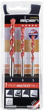 Alpen MultiCut 100703100 Keményfém Többcélú fúró készlet 3 részes 5 mm, 6 mm, 8 mm Hengeres befogósz bélyegkép