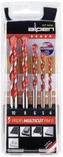 Alpen MultiCut 100705100 Keményfém Többcélú fúró készlet 5 részes 4 mm, 5 mm, 6 mm, 8 mm, 10 mm Heng bélyegkép