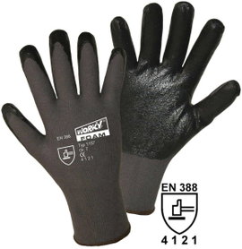 L+D worky FOAM Nylon-Nitril 1157-L Nylon Munkakesztyű Méret (kesztyű): 9, L CAT II 1 db