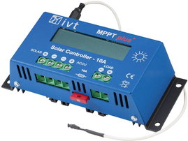 IVT MPPTplus 10A Napelem töltésszabályozó MPPT 12 V, 24 V 10 A