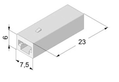 Vogt Verbindungstechnik 3936h1pa Szigetelő hüvely Fehér 0.50 mm² 1 mm² 1 db 2. kép