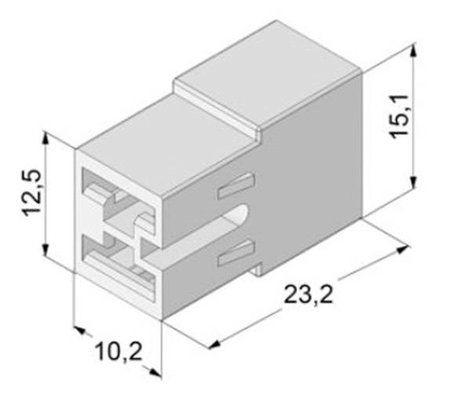 Vogt Verbindungstechnik 3938h2pa Szigetelő hüvely Fehér 0.50 mm² 1 mm² 1 db 2. kép