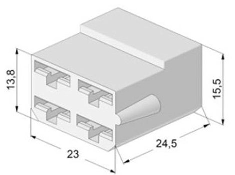 Vogt Verbindungstechnik 3938h4pa Szigetelő hüvely Fehér 0.50 mm² 1 mm² 1 db 2. kép