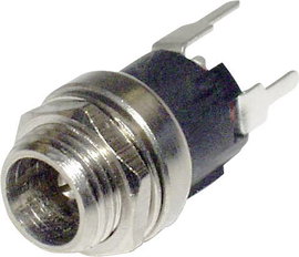 econ connect DCE5AP Kisfeszültségű csatlakozó Sasszé alj, egyenes 2.1 mm 1 db