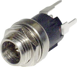 econ connect DCE5BP Kisfeszültségű csatlakozó Sasszé alj, egyenes 2.5 mm 1 db