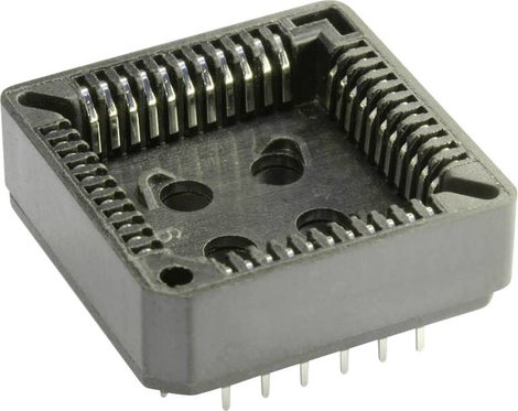 econ connect PLCC32 PLCC32 PLCC foglalat Raszterméret: 2.54 mm Pólusszám: 32 1 db