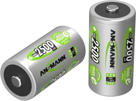Babyakku Ansmann maxE HR14 NiMH 1.2 V 2500 mAh 2 db 2. kép