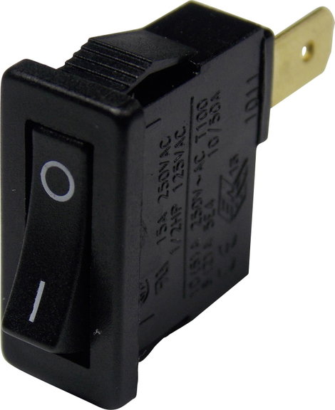 Arcolectric (Bulgin Ltd.) H8800VAAAB Billenőkapcsoló H8800VAAAB 250 V/AC 15 A 1 x KI/BE Reteszelő 1