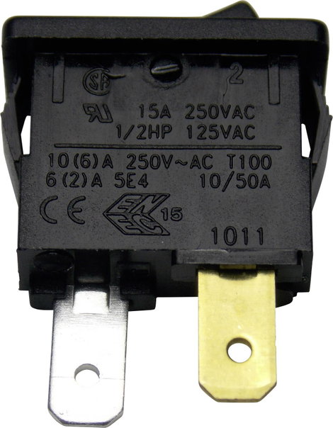Arcolectric (Bulgin Ltd.) H8800VAAAB Billenőkapcsoló H8800VAAAB 250 V/AC 15 A 1 x KI/BE Reteszelő 1 2. kép