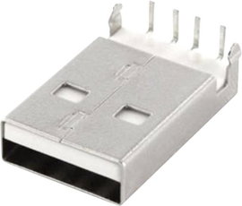 Beépített USB-A DIP csatlakozó Dugó, beépíthető US1AF 1 port US1AF econ connect Tartalom: 1 db