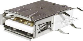 Beépített USB-A aljzat Alj, beépíthető, vízszintes USBBUVA 1 port USBBUVA econ connect Tartalom: 1 d