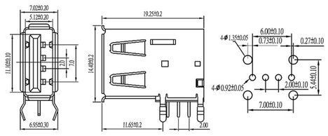 Beépített USB-A aljzat Alj, beépíthető, vízszintes USBBUVA 1 port USBBUVA econ connect Tartalom: 1 d 2. kép