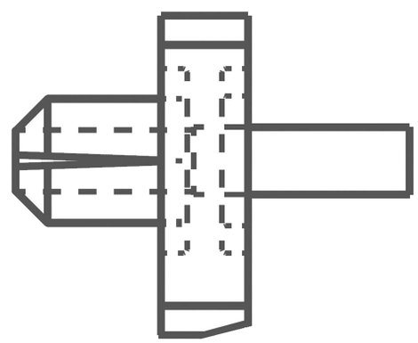 Panduit KIMS-H430-C6 Rögzítő foglalat KIMS-H430-C6 Kék 1 db 2. kép