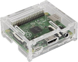 Joy-it RB-Casea+01 SBC ház Alkalmas: Raspberry Pi Átlátszó