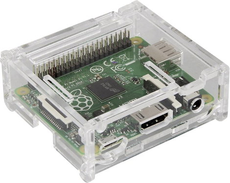 Joy-it RB-Casea+01 SBC ház Alkalmas: Raspberry Pi Átlátszó