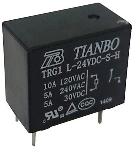 Tianbo Electronics TRG1 L-S-H 24VDC Nyák relé 24 V/DC 3 A 1 záró 1 db