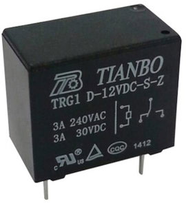 Tianbo Electronics TRG1 D-12VDC-S-Z Nyák relé 12 V/DC 5 A 1 váltó 1 db