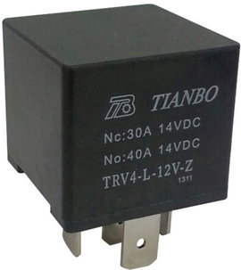 Tianbo Electronics TRV4 L-12V-Z Autós relé 12 V/DC 1 váltó
