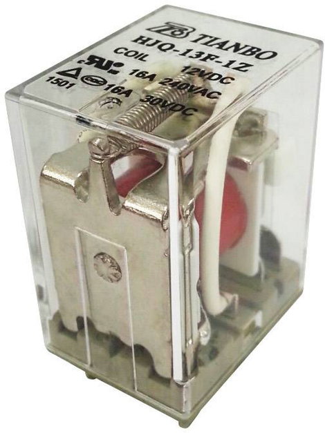 Tianbo Electronics HJQ-13F-1Z -220/240VAC Dugaszrelé 230 V/AC 20 A 1 váltó 1 db