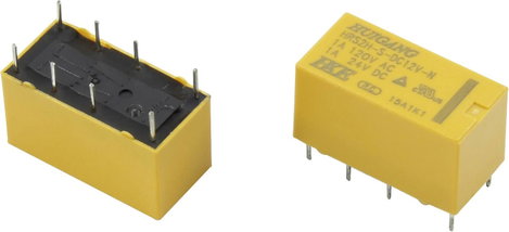 HKE HRS2H-S-DC5V-N Nyák relé 5 V/DC 2 A 2 váltó 1 db