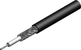 Telegärtner L01000B0004 Koaxiális vezeték Külső átmérő: 4.95 mm RG58 PE 50 Ω Fekete méteráru