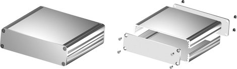Fischer Elektronik AKG 105 30 100 ME 10023238 Profil doboz 100 x 105 x 30 Alumínium Eloxált Natúr 1 2. kép