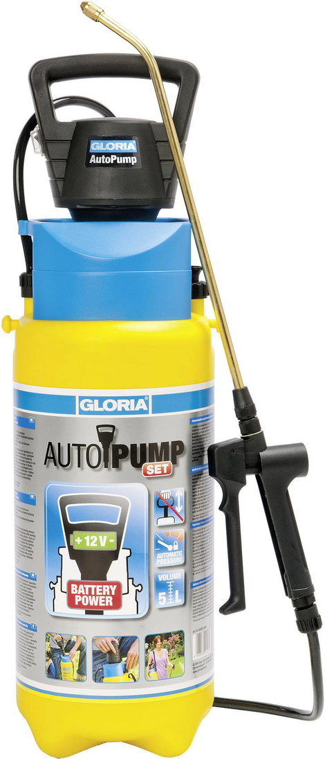 Gloria Haus und Garten 000910.0000 AutoPump Set Akkus nyomócső 5 l