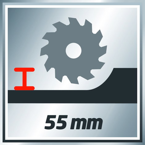 Einhell TE-CS 165 Kézi körfűrész Vágási mélység max. (90°) 55 mm 1200 W 4. kép