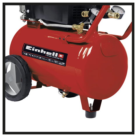 Einhell TE-AC 270/24/10 Sűrített levegős kompresszor 24 l 10 bar 5. kép