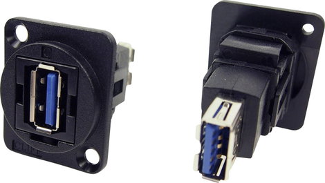 XLR adapter USB 3.0 A aljzat USB 3.0 A aljzathoz Adapter, beépíthető CP30205N CP30205N Cliff Tartalo