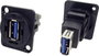 XLR adapter USB 3.0 A aljzat USB 3.0 A aljzathoz Adapter, beépíthető CP30205N CP30205N Cliff Tartalo bélyegkép