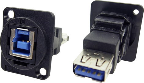 XLR adapter USB 3.0 B aljzat USB 3.0 A aljzathoz Adapter, beépíthető CP30206N CP30206N Cliff Tartalo