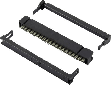 Connfly DS1016-06MA2BB Csatlakozó Törésgátlóval Raszterméret: 2.54 mm Pólusok száma: 6 Sorok száma: