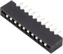 Connfly Hüvelyház panel Pólusok száma 3 Raszterméret: 2.54 mm DS1020-03ST1D 1 db bélyegkép